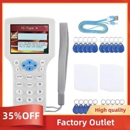 Advanced RFID Card Reader Burner:IC/ID English 10 Frequency RFID Decoder Handheld  Scanner for 125Kh
