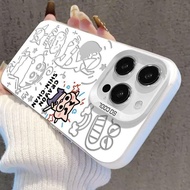 Phone Phone Case Compatible with iPhone Fat Toot Zaemon 17 Phone Case 16Promax/15/14 Colorful Silver