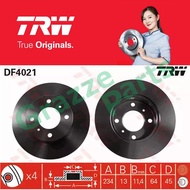 (2pc) TRW Disc Brake Rotor Front for DF4021 Proton Wira 1.3 (234mm)