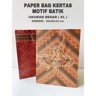 Hd Paper Bag Batik Motif Paper XL Upright/Paper Bag/Goodie Bag/Gift Bag