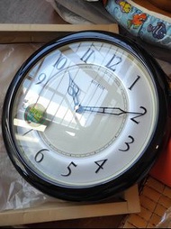 (最後一個) 全新 日本麗聲 Rhythm Clock 掛牆鐘靜音