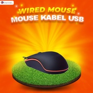 Wired Mouse USB 800DPI BLACK MOUSE USB CABLE