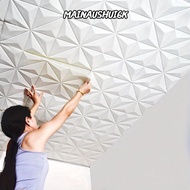 MAINAUSHUI6K  Foam Ceiling, 35*35cm Self-adhesive Wall Stickers,  Peel and Stick Anti-collision Wate