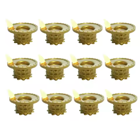 【OFF-SHELF】Waterproof Led Water Sense Sensor Light, 12 Pcs Diwali Diyas Lamp Decorations, Flameless 
