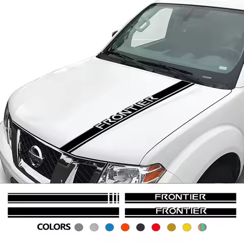 Pickup Hood Sticker For Nissan Frontier NP300 D40 D22 Truck Vinyl Stripes Decor Cover Car Style Deca