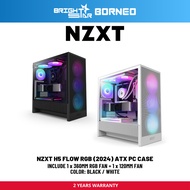 NZXT H5 Flow RGB (2024) ATX Pc Case - Black / White