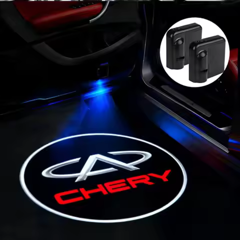 For Chery Tiggo 3 5 7 8 Pro Plus Logo Omoda Arrizo Jaecoo J7 J8 Jetour X70 Car HD Door Welcome Light
