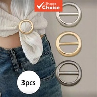Elegant Hem Clip Scarf Buckle Waist Cincher Fastener for Shirts T-shirts
