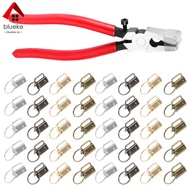 41 Pcs Key Fob Hardware Set 40 Pcs Key Fob Hardware with 1 Pc Key Fob Pliers 4 Colors Metal Key Fob 