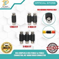 RCA COUPLER, RCA FEMALE to FEMALE CONNECTOR, AV/ AUDIO VIDEO CONNECTOR