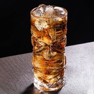 Aesthetic Glass Cup 400ML Tall Glass Cup/ 400ml Glass Drinking Cup/ Juice Glass/