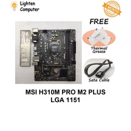 【USED】 MSI H310M PRO M2 PLUS / PRO VD Motherboard | H310 | LGA 1151 | INTEL 8th/9th Gen | mATX Micro
