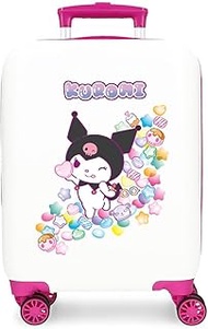 Sanrio Kuromi Candies Cabin Suitcase, White, 33 x 50 x 20 cm, Rigid, 2 kg, ABS, 28.4 L, Hand Luggage