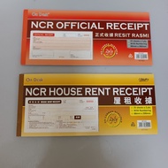 NCR Carbonless Receipt Book / House Rent/ Rental Receipt Book with Numbering - 25 sheets x 2 ply