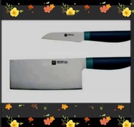 母親節送畀廚房CEO 嘅最好禮物   德國孖人牌 ZWILLING 冰點鋼 中式廚刀兩件裝套裝 罕有藍莓顏色  中式廚刀長7”  蔬果刀長3“  採用德國孖人牌特殊配方 不銹鋼  經過FRIODUR 