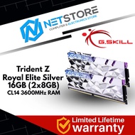 G.SKILL TRIDENT Z ROYAL ELITE 16GB (2x8GB) DDR4 3600MHz C14 SILVER RAM - F4-3600C14D-16GTESA