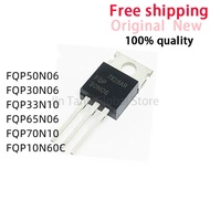 5PCS FQP50N06 50N06 FQP30N06 30N06 FQP33N10 33N10 FQP65N06 65N06 FQP70N10 70N10 FQP10N60C 10N60C TO-