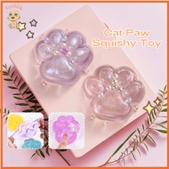 Keychild Cat Paw Squishy Not Easy To Break Toy Cat Paw Pinch Toy Portable Decompression Toy