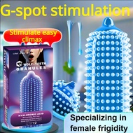 12pcs condom tahan lama tambah panjang  condom tahan lama large pellet condom wolf-teeth granules co