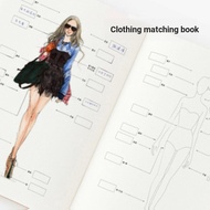 [Light Shadow] Clothing Design Book Clothing Dotted Line Human Body Painting Book Drawing Matching+B
