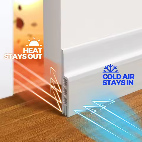 1pc 1m/39.37in Door Draft Stopper Under Door Draft Blocker Insulator Door Sweep Weather Stripping No