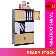 TWINS DOLPHIN 3 Tier DIY Plastic Drawer / Plastic Cabinet / Storage Cabinet 243/3