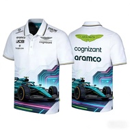Aston Martin Polo Shirt Quick-Drying Motorcycle Spanish Racing Fernando Alonso 14 Lanz Strawberry Fa