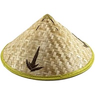 Hat Asian Chinese Conical Rice Farmer Hats Hand-Woven Adult Travel Straw Coolie Coolie Hats for Men