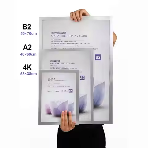 MoeTron Large Poster Frame 50x70cm Soft PVC Magnetic Frame A2 Poster 40×60 cm Adhesive Wall Frames F