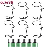 ⭐CuteBB⭐6Pcs Metal Wall Mounted Wine Bottle Holder Display Racks Liquor Bottle Organizer