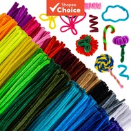 100 PCS Chenille Stems Fuzzy Craft Wire for Handicrafts Twisting Stick