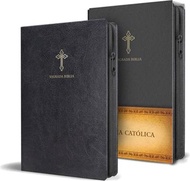 3742.Biblia Católica En Español. Símil Piel Negro, Con Cremallera, Tamaño Compacto / Catholic Bible. Spanish-Language, Leathersoft, Black, Zipper Compact