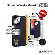 Ablemen รุ่น Supreme Kevlar Guard Case–เคสเคสกันกระเเทกรองรับชาร์จเเม่เหล็กไร้สาย iPhone 15 Pro / 1