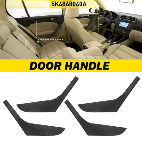 For VW Volkswagen GOLF 6 Mk6 2009-2013 5K4868039A 5K4868040A Silver Car Interior Door Armrest Handle