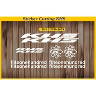 Khs fixie cutting sticker fixie bicycle frame sticker