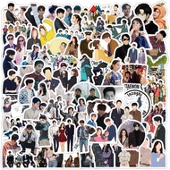 64Pcs Pek Pelekat Merch Kdrama, Pelekat Vinyl Tahan Air untuk Album Kpop Idol, Botol Air, Laptop, Te