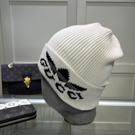 Chanel6666 Blue White Double c Embroidered Knitted Hat