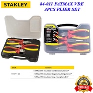 STANLEY 84-011 FATMAX VDE INSULATED ELECTRICAL PLIER  (3Pcs Set) Cutter Wire Cutter Tool SET