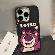 Couple Strawberry Bear for IPhone 15 14 13 12 11 Pro Max IPhone Case Soft Case Shockproof Protection