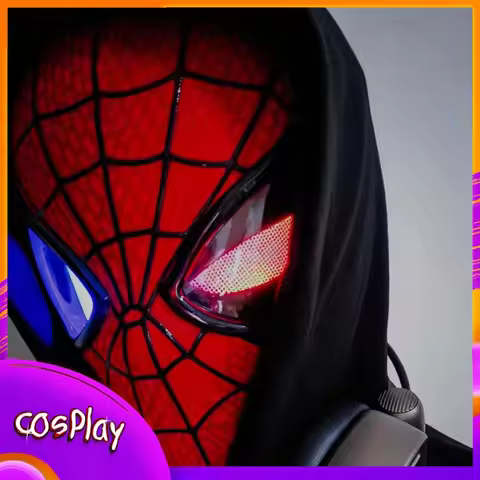 Spider Man Cos Mask Miles Gwen Halloween Cosplay Partys Props Movie Superhero Adult 1:1 Wearable Mas