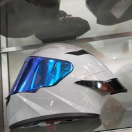 Helm Full Face KYT TT Course Solid Grey Glossy Paket Ganteng