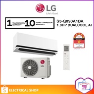 LG (1.0HP / 1.5HP) S3-Q090A1DA / S3-Q120A1DA DUALCOOL AI Air Conditioner with Soft Air Mode S3Q090A1