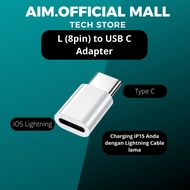 AIM. L to USB C Converter Adapter For Charging