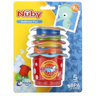 Nuby, Splish Splash Stacking Cups, 9 + Months, 5 Cups