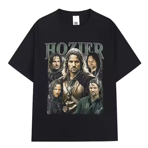 Hozier Funny Meme Aragorn Graphic T Shirt Men Women Hip Hop Harajuku Short Sleeve T-shirt 100% Cotto