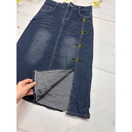 [Simple outfit] - 26-length denim skirt.CVB74 - Size L - Stretch.