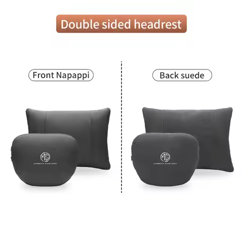 For MG ZS HS ES5 MG4 Electric EV S5 EV MG3 MG5 MG6 MG7 ONE EZS Leather Car Headrest Soft Neck Pillow
