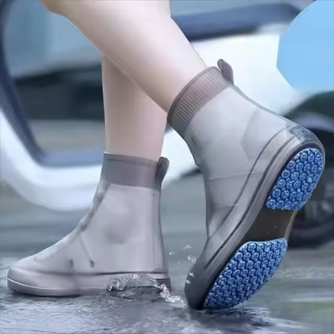 Waterproof Silicone Shoes Cover Rain Boots Cover Non slip Shoes Protector Outdoor Reusable Thickened
