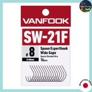 Vanfook SW-21F Spoon Expert Wide Hooks - 16 Pack, Fluorine Black (#6, #7, #8, #9)
