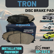 TRON BRAKE PAD FRONT TY2274 - TOYOTA ALTIS ZZE141/142 ZRE141/142/143/172/173  WISH ZGE20/21  SIENTA 